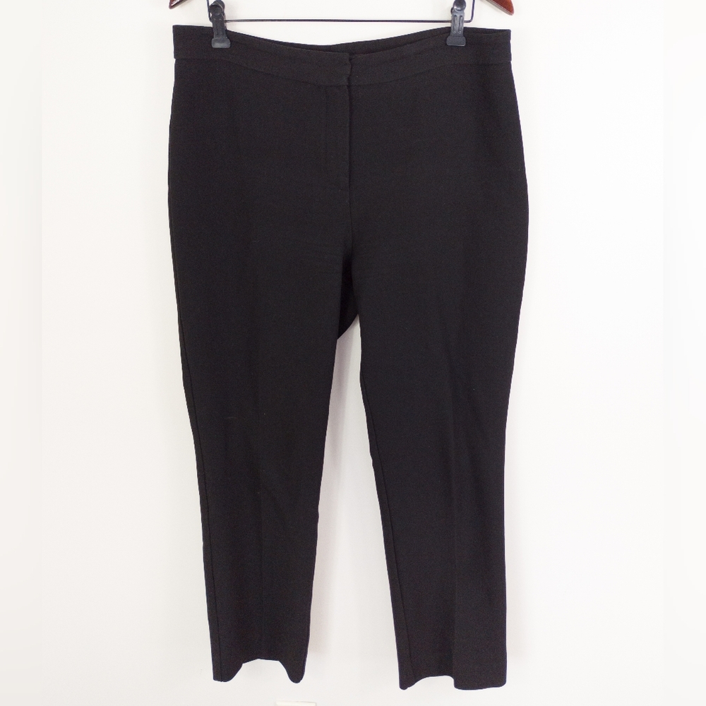 Iris Setlakwe Tailored Pintuck Straight Leg Trousers Black Size 10